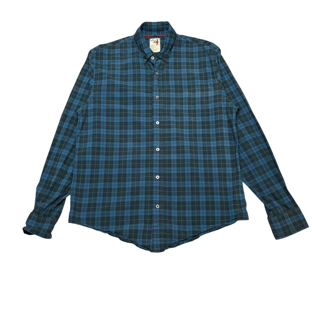 Relwen Flyweight Flannel Plaid Button Down Shirt Men's Large